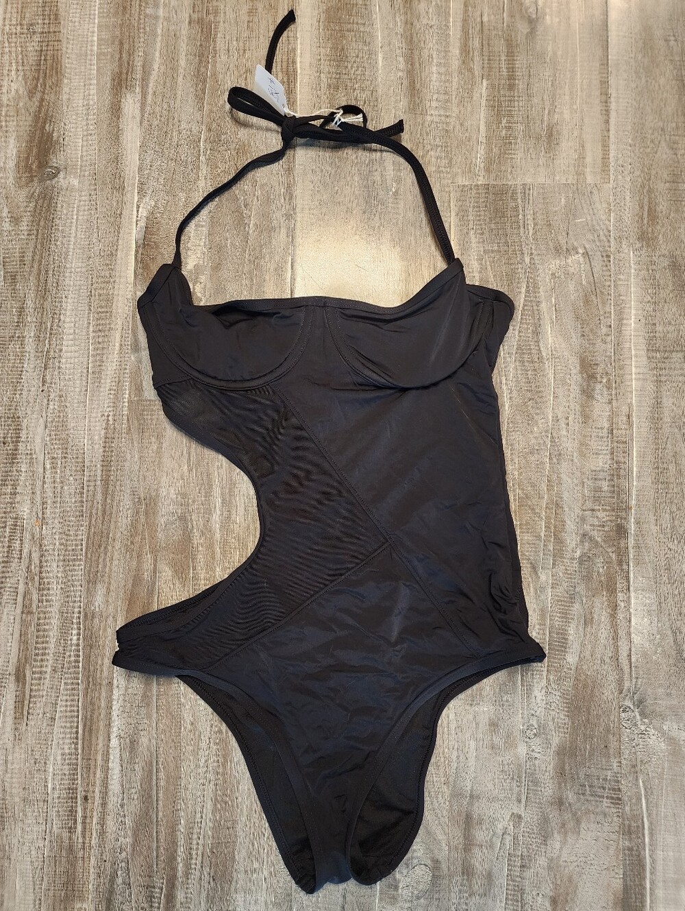 Victoria's Secret Black One-Piece Cutout Swimsuit